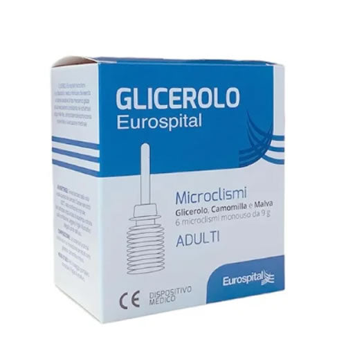 MICROCLISMI GLICEROLO ADULTI EUROSPITAL 6 PEZZI DA 9 G
