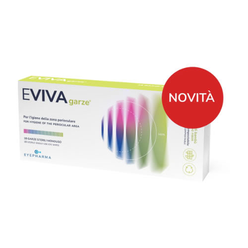 EVIVA GARZE STERILI OCULARI MONOUSO 18 PEZZI