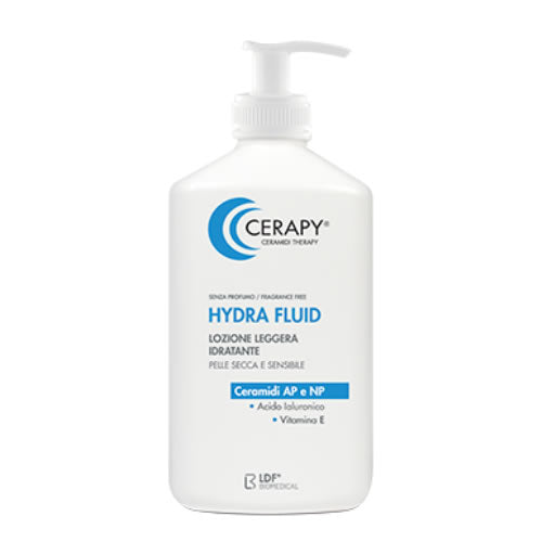 CERAPY HYDRA FLUID LOZIONE LEGGERA IDRATANTE PER PELLE SECCA E SENSIBILE SENZA PROFUMO 400 ML