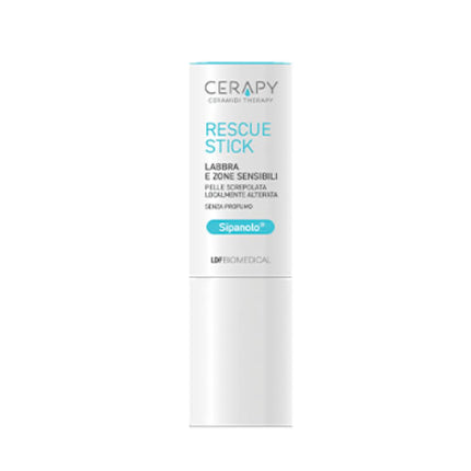 CERAPY RESCUE STICK PER LABBRA E ZONE SENSIBILI PER PELLE SCREPOLATA LOCALMENTE ALTERATA SENZA PROFUMO 4 ML