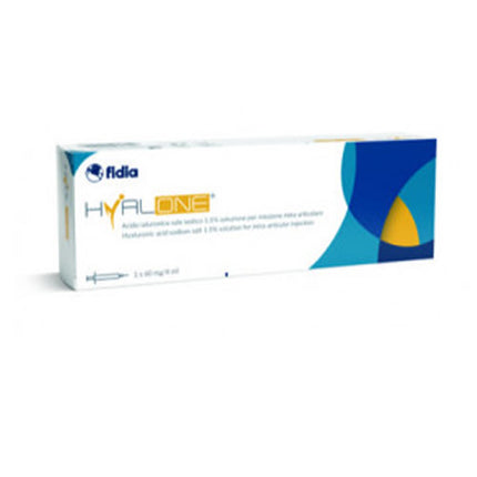 SIRINGA INTRA-ARTICOLARE HYALONE ACIDO IALURONICO 1,5% 60 MG 4 ML 1 PEZZO