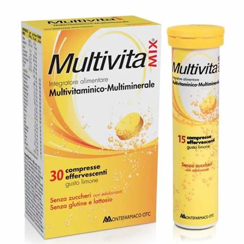 MULTIVITAMIX MULTIVITAMINICO MULTIMINERALE 30 COMPRESSE EFFERVESCENTI - Farmaspeed