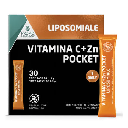 VITAMINA C + ZINCO POCKET LIPOSOMIALE 30 STICK 1,5 G