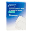 GARZA COMPRESSA ADESIVA ALVITA TNT 7,2X5CM 5 PEZZI - Farmaspeed