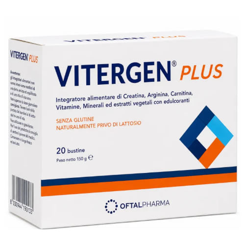 VITERGEN PLUS 20 BUSTINE SENZA GLUTINE NATURALMENTE PRIVO DI LATTOSIO