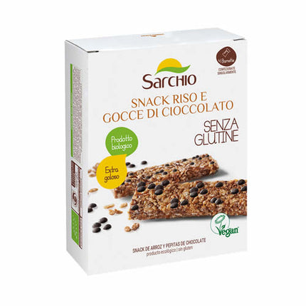 RISO E GOCCE DI CIOCCOLATO 4 BARRETTE BIOLOGICHE X 20 G