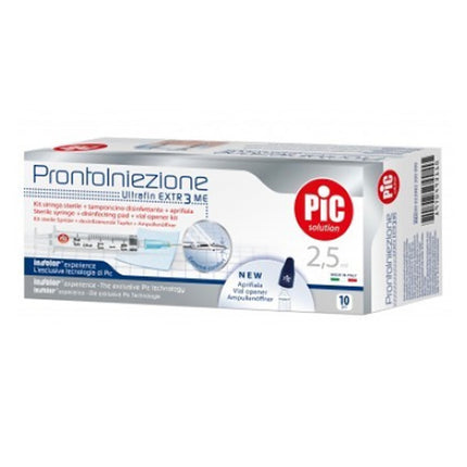 SYRINGE PIC SOLUTION READY TO INJECT 2.5 ML NEEDLE GAUGE 23 1 1/4 10 PIECES