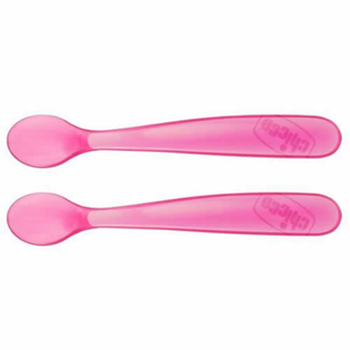 CHICCO CUCCHIAIO SILICONE FEMMINILE BI PACK 6M+
