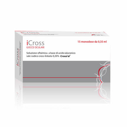 ICROSS OPHTHALMIC SOLUTION CROSS-LINKED HYALURONIC ACID 0.2% 15 SINGLE DOSES OF 0.35 ML