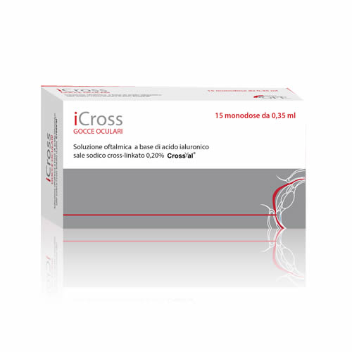 ICROSS SOLUZIONE OFTALMICA ACIDO IALURONICO CROSS-LINKATO 0,2% 15 MONODOSI DA 0,35 ML