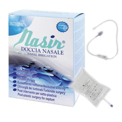 NASIR DOCCIA NASALE 2 SACCHE 250 ML ISOTONICA + 1 DEFLUSSORE - Farmaspeed