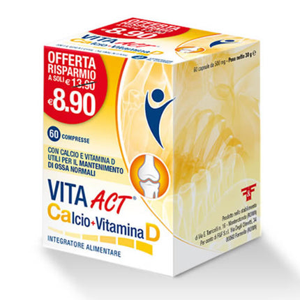 VITA ACT CALCIUM + VITAMIN D 60 TABLETS