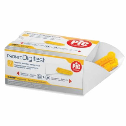 PIC DIGITEST GAUGE 33 FINGERPRINTING LANCETS 25 PIECES