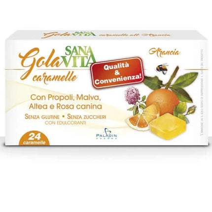SANAVITA GOLA ARANCIA 24 COMPRESSE - Farmaspeed