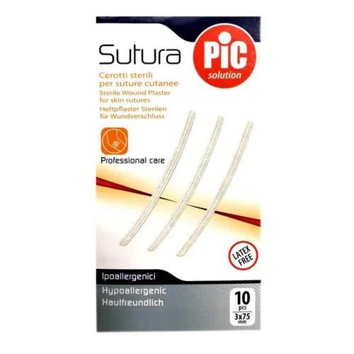 CEROTTO PER SUTURA PIC SOLUTION 3 X 75 MM 10 PEZZI - Farmaspeed