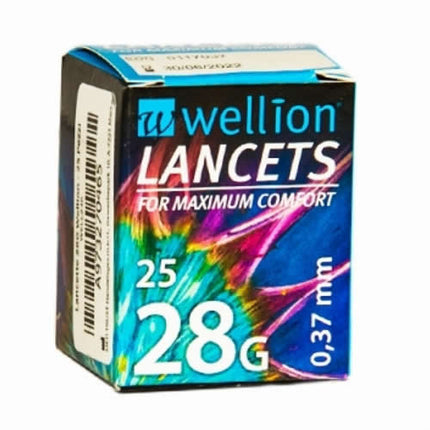 LANCETTE PUNGIDITO WELLION LANCET GAUGE 28 25 PEZZI