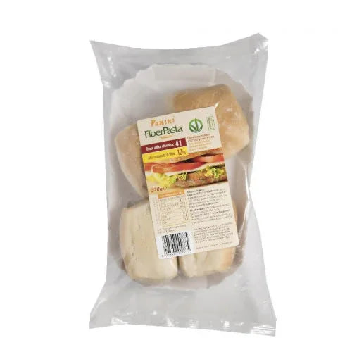 FIBERPASTA PANINI ALLE FIBRE 4 X 80 G - Farmaspeed