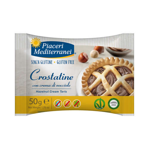 MEDITERRANEAN PLEASURES HAZELNUT CREAM TARTS 4 X 50 G