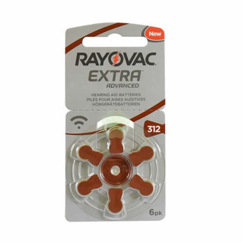 RAYOVAC BATTERIE ZINCO ARIO MODELLO 312 6 PEZZI