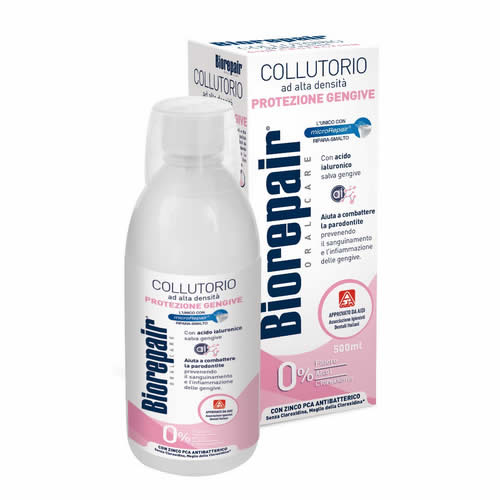BIOREPAIR ORAL CARE COLLUTORIO ALTA INTENSITA' CON ANTIBATTERICO PROTEZIONE GENGIVE 500 ML