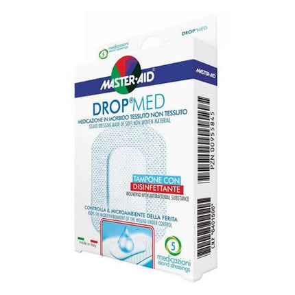 MEDICAZIONE MASTER-AID DROP MED 10 X 10 CM 5 PEZZI - Farmaspeed