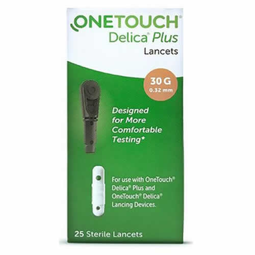 LANCETTE PUNGIDITO ONETOUCH DELICA PLUS 25 PEZZI