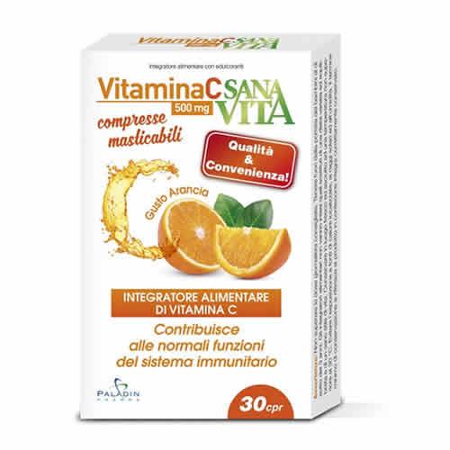 SANAVITA VITAMINA C MASTICABILE 30 COMPRESSE - Farmaspeed