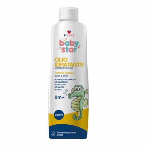 BABYSTAR OLIO PER IL CORPO E PER IL BAGNO 300 ML - Farmaspeed