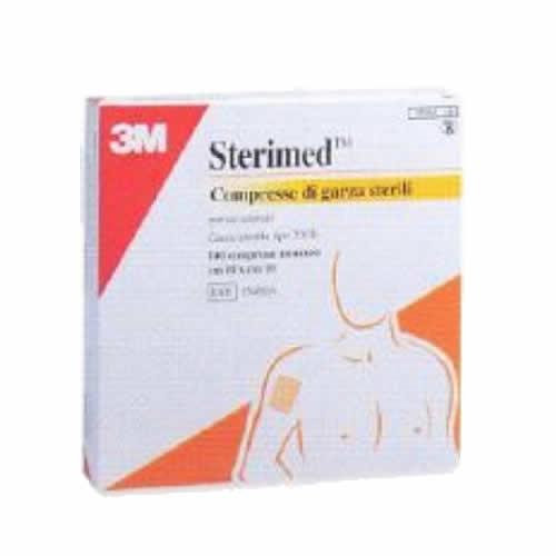 GARZA COMPRESSA NEXCARE STERIMED IN COTONE 20 FILI 36X40 CM MULTILINGUAL 12 PEZZI - Farmaspeed