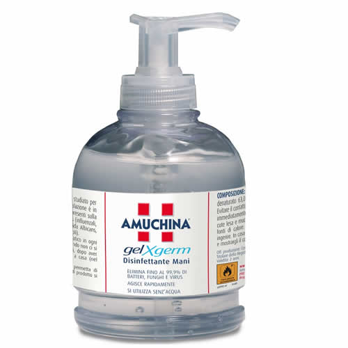 AMUCHINA GEL X-GERM HAND DISINFECTANT 250 ML