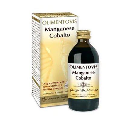 OLIMENTOVIS OLIGOELEMENTO MANGANESE COBALT LIQUIDO ANALCOLICO SENZA ZUCCHERI 200 ML 40 DOSI - Farmaspeed