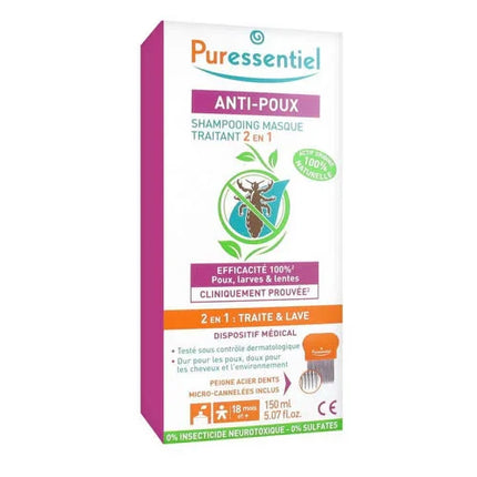 PURESSENTIEL SHAMPOO TRATTAMENTO PIDOCCHI 150 ML - Farmaspeed