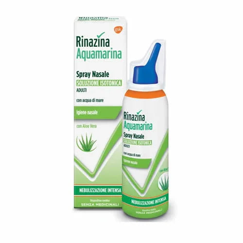 RINAZINA AQUAMARINA ISOTONICA ALOE SPRAY NEBULIZZAZIONE INTENSA 100 ML - Farmaspeed