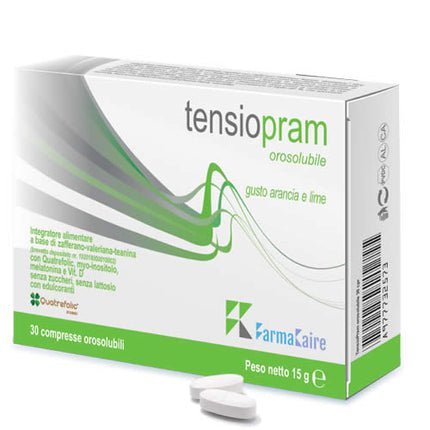 TENSIOPRAM OROSOLUBILE 30 CHEWABLE TABLETS ORANGE AND LIME FLAVOUR