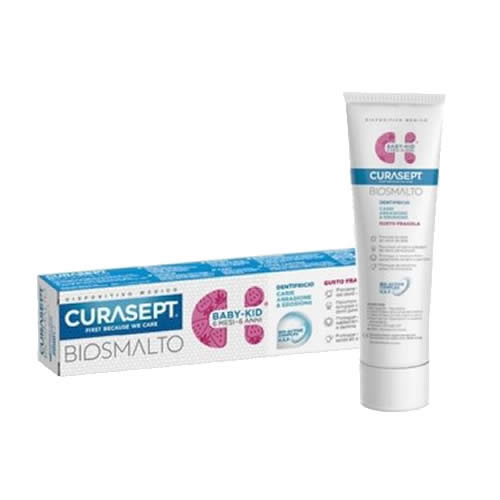 CURASEPT BIOSMALTO TOOTHPASTE BABY KID MINT CARIES ABRASION & EROSION 50 ML