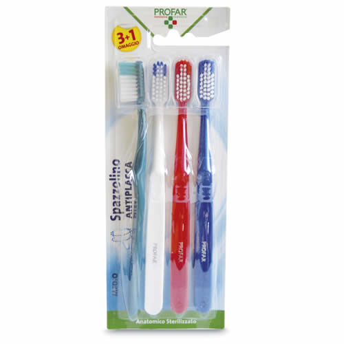 PROFAR ANTI-PLAQUE TOOTHBRUSH OXYGEN 4 PIECES