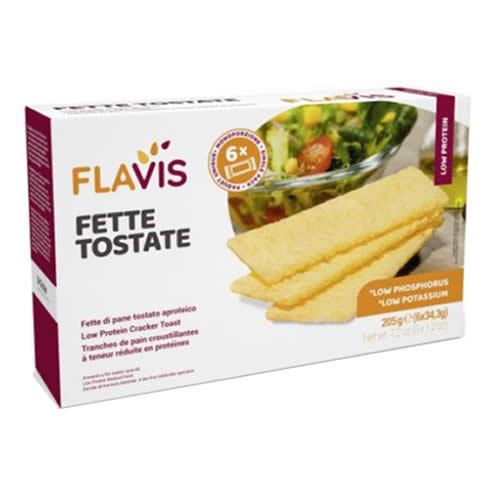 FLAVIS FETTE TOSTATE APROTEICHE 6 PORZIONI DA 34,3 G