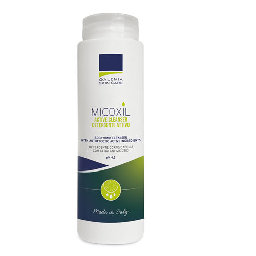 MICOXIL ACTIVE CLEANSER DETERGENTE PER CORPO E CAPELLI PH 4,5 250 ML