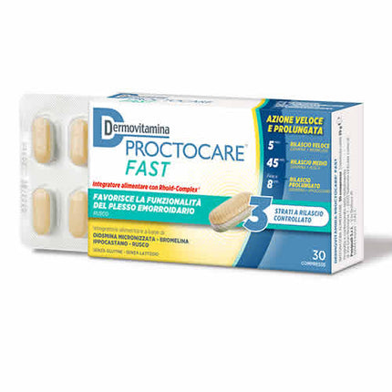 DERMOVITAMINA PROCTOCARE FAST 30 TABLETS