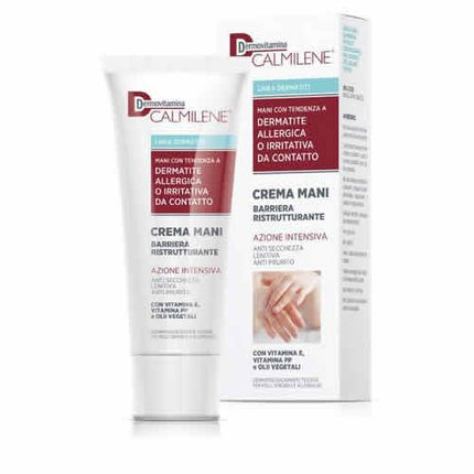 DERMOVITAMINA CALMILENE CREMA MANI BARRIERA RISTRUTTURANTE AZIONE INTENSIVA PER DERMATITE ALLERGICA O IRRITATIVA DA CONTATTO 75 ML - Farmaspeed