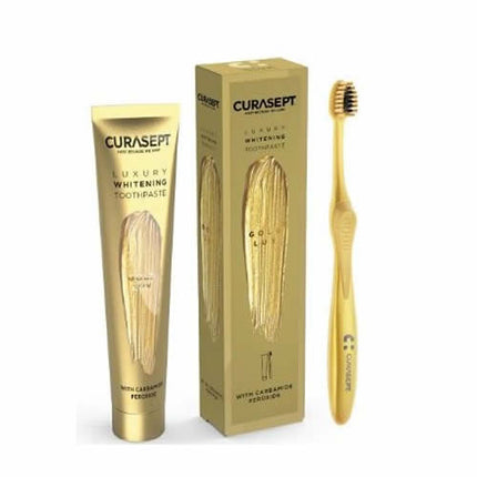 CURASEPT GOLD LUXURY WHITENING DENTIFRICIO 75 ML + SPAZZOLINO