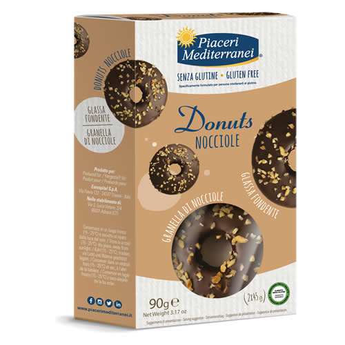 MEDITERRANEAN PLEASURES HAZELNUT DONUTS 90 G