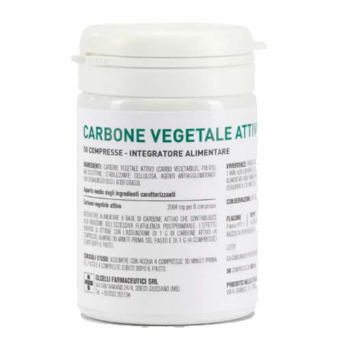 CARBONE VEGETALE ATTIVO 500MG 50 COMPRESSE