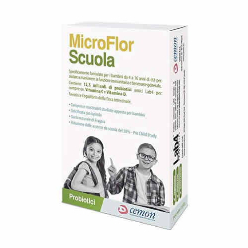 MICROFLOR SCUOLA 30 CAPSULE MASTICABILI