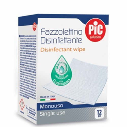 PIC SOLUTION FAZZOLETTINI DISINFETTANTI 12 PEZZI