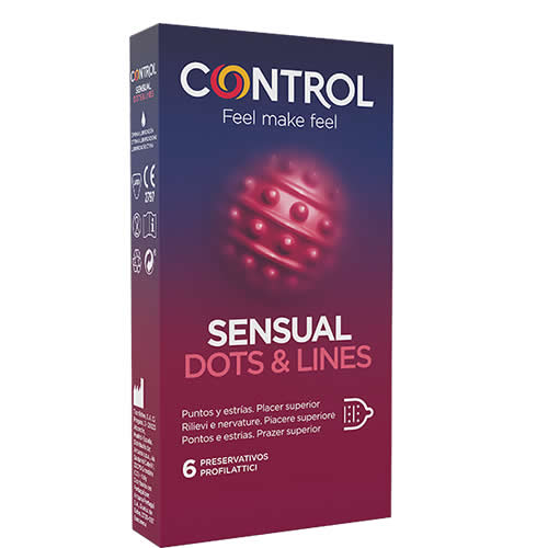 CONTROL SENSUAL DOTS&LINES 6 PEZZI
