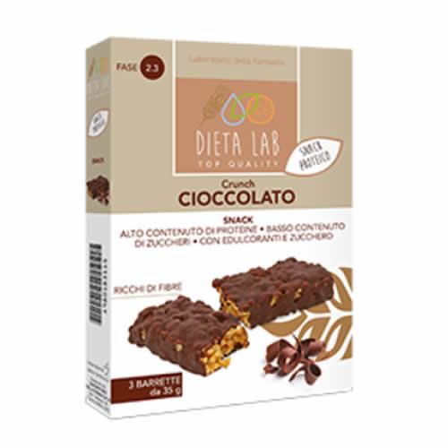DIETALAB CRUNCH CIOCCOLATO BARRETTE 3 PEZZI DA 35 G - Farmaspeed