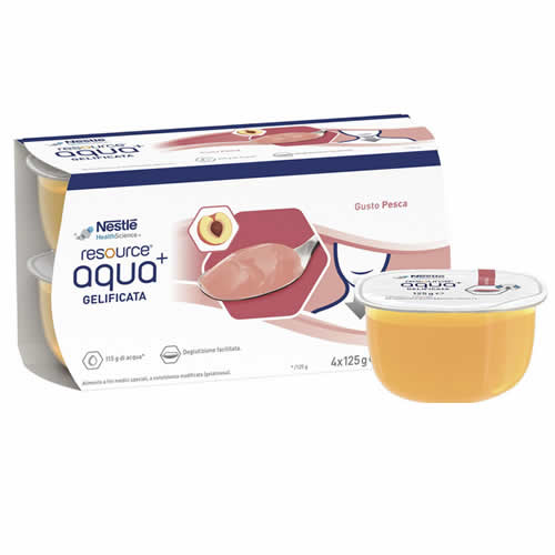 RESOURCE AQUA ACQUA GELIFICATA+PEACH CUP 6 4X125 G