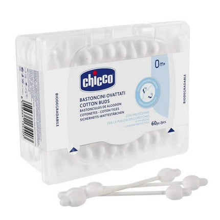 CHICCO BASTONCINI COTONATI 60 PEZZI - Farmaspeed