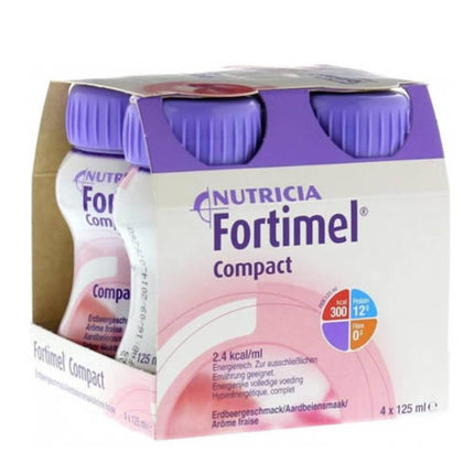 NUTRICIA FORTIMEL COMPACT PROTEIN REFRESHING RED FRUITS FLAVOUR 4 BOTTLES OF 125 ML